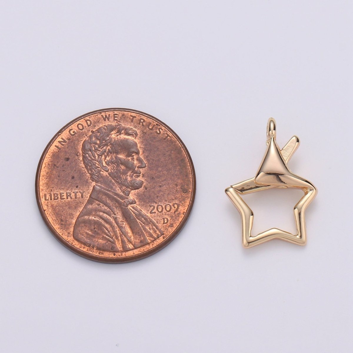 Dainty Gold Filled Star Charms L-003