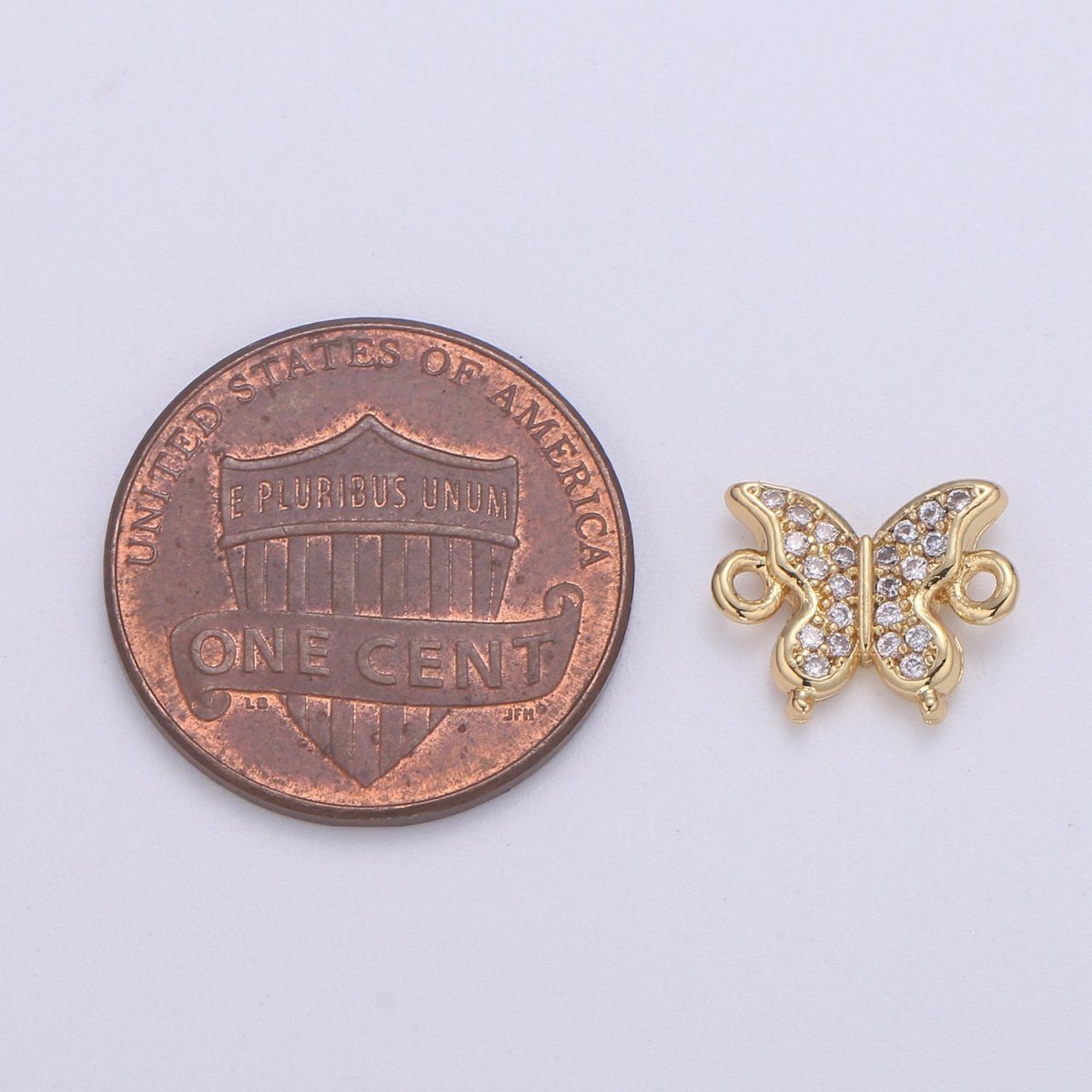 Dainty Little Butterfly Gold Filled Connectors F-602