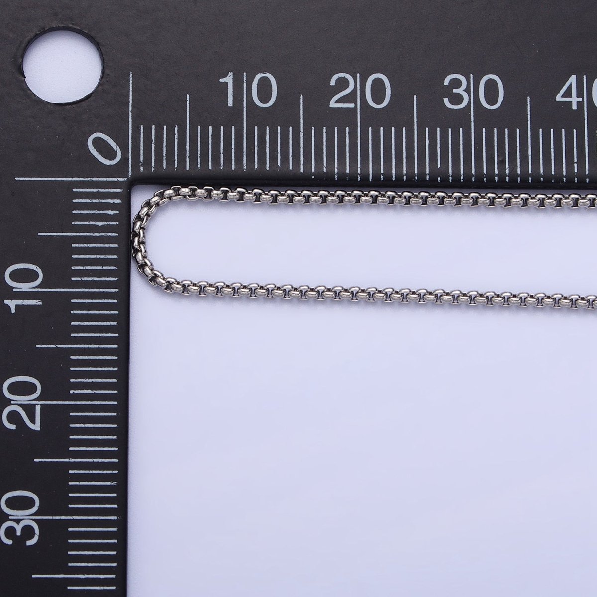 Dainty Stainless Steel Cable Rolo Chain Necklace 1.2mm Thin Dark Gold Box Chain 17.7 inches for Jewelry Making | WA-1703 WA-1704 Clearance Pricing