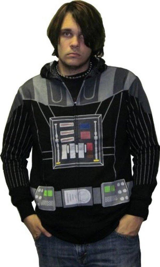 Darth Vader Costume Mask Hooded Sweatshirt Hoodie Jacket
