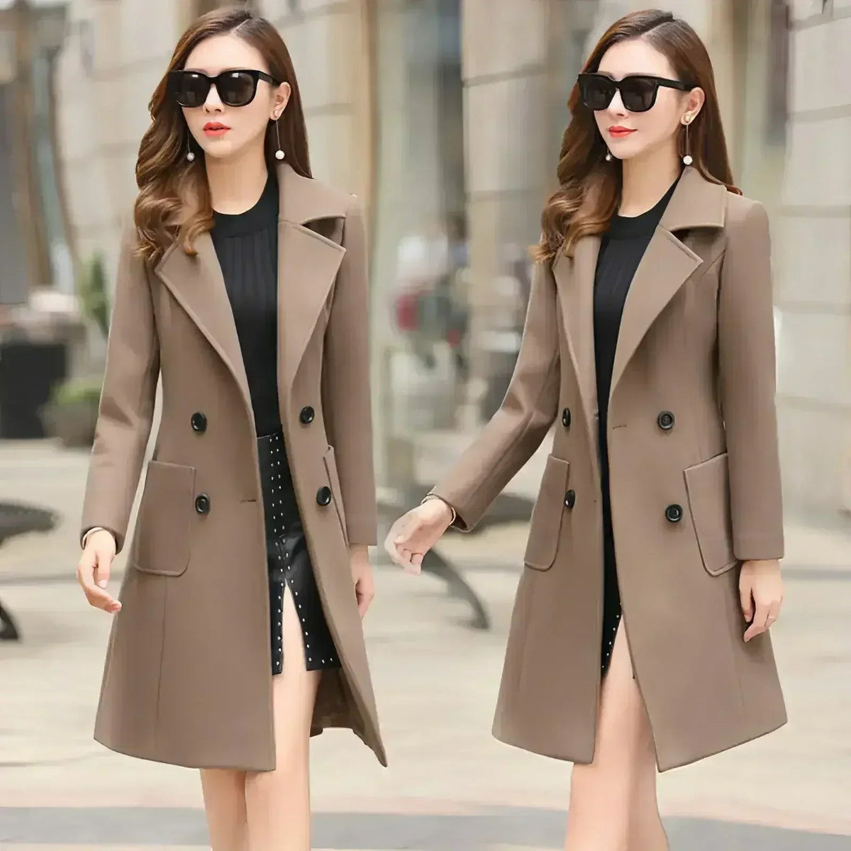 Vintessa™ – Eleganter Tweed-Windbreaker für Damen