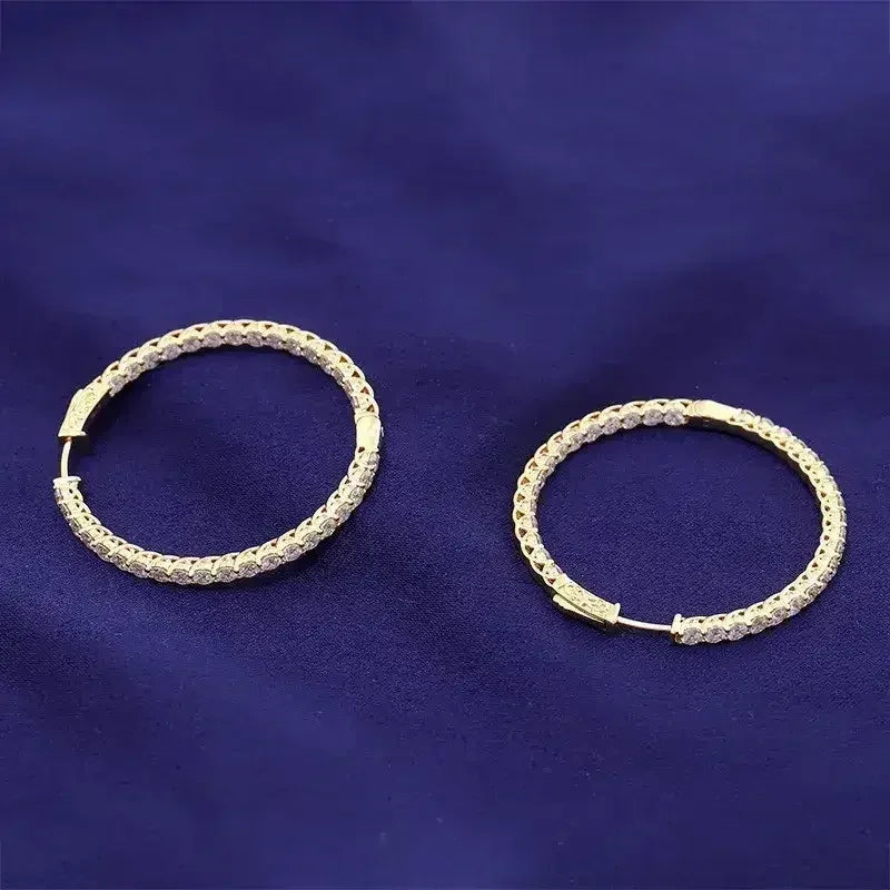 Personalized Big Diameter Earrings β Luxury Statement Jewelry