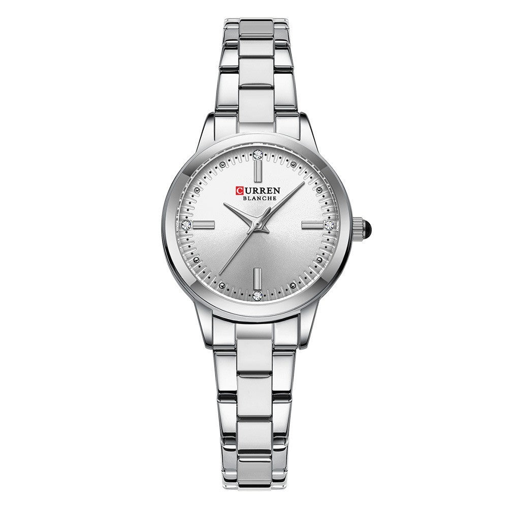 Quartz Steel Strap Rhinestone Women&