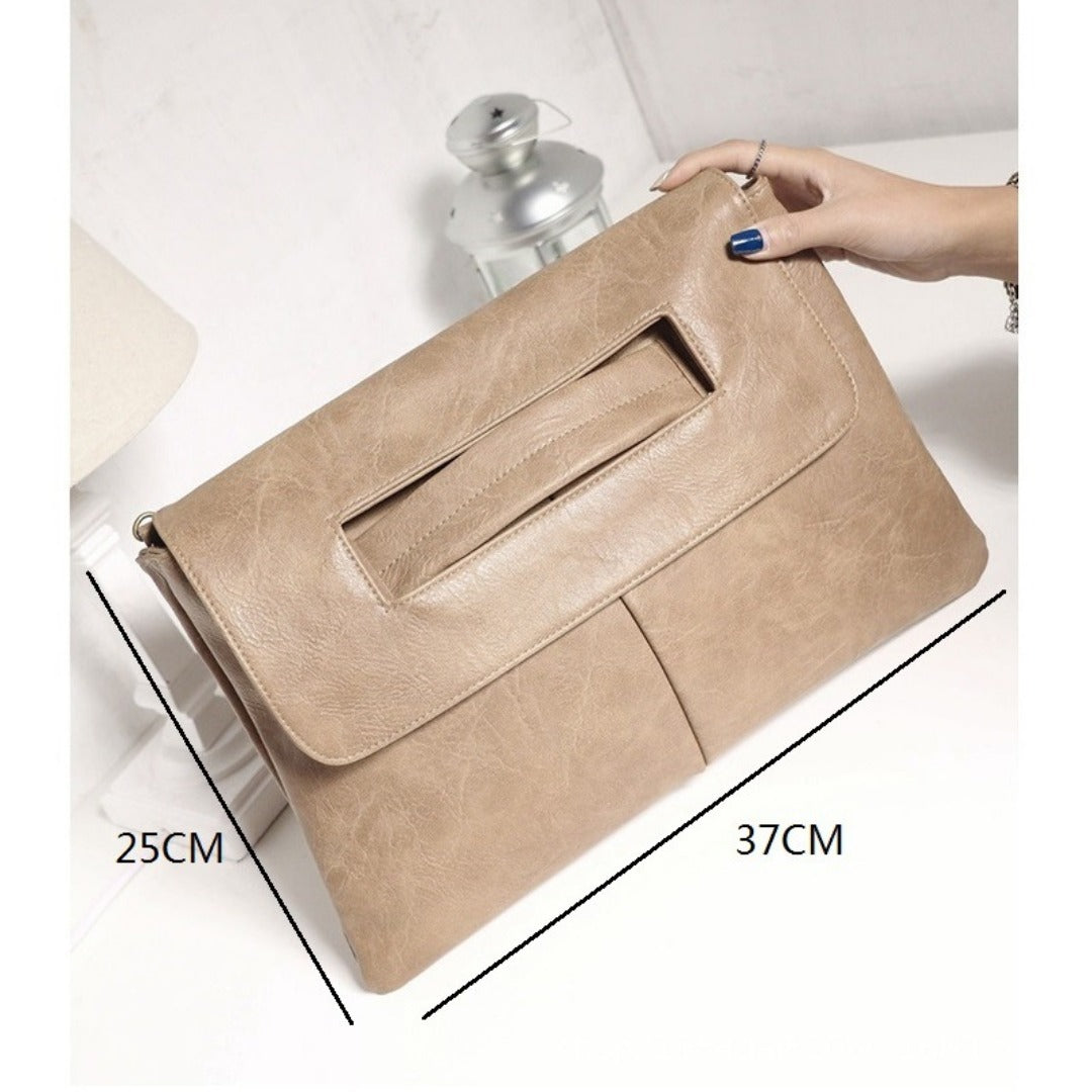 Large capacity clutch purse evening envelope bag
