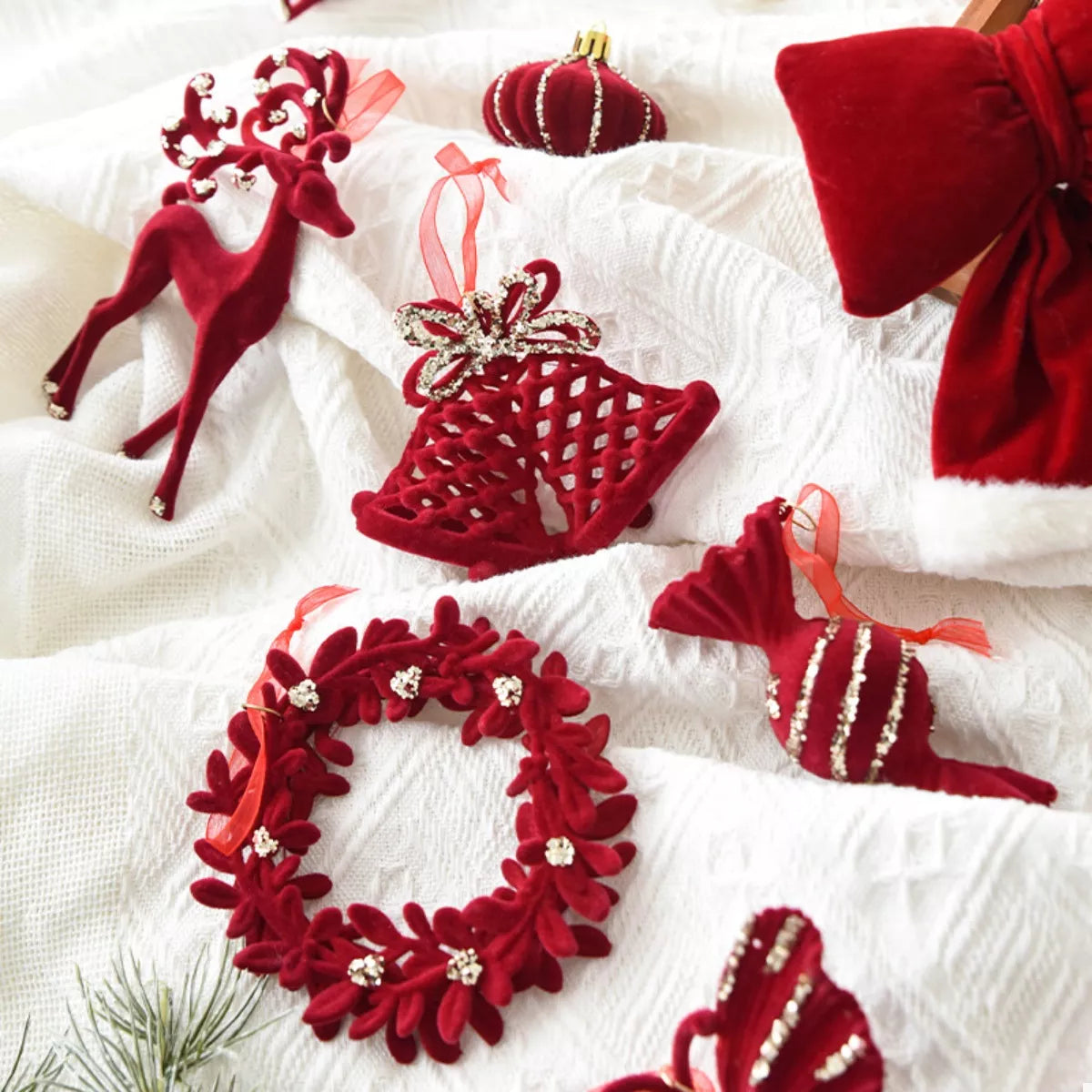 Christmas Velvet Hanging Ornament
