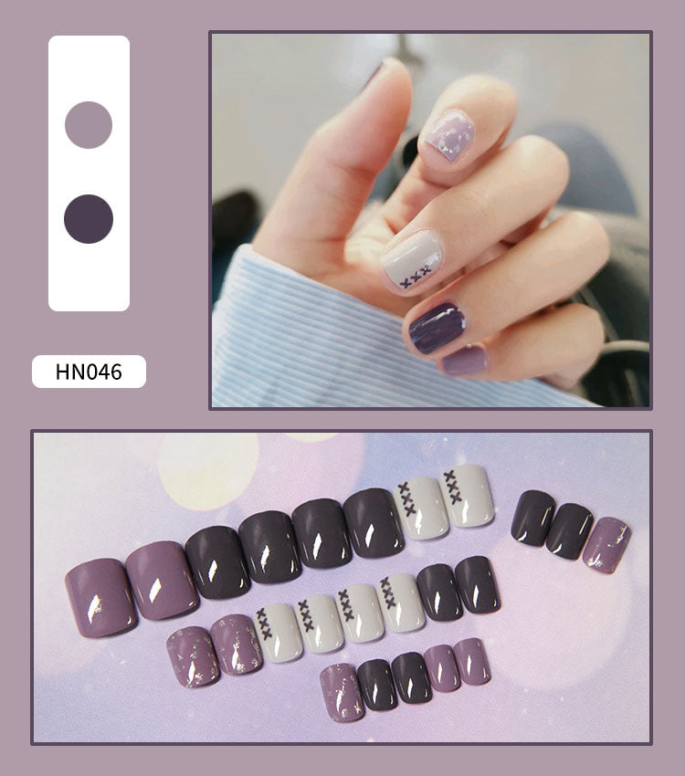 Nail Art Finished Fake Nail Scrub Nail Patch Wearable