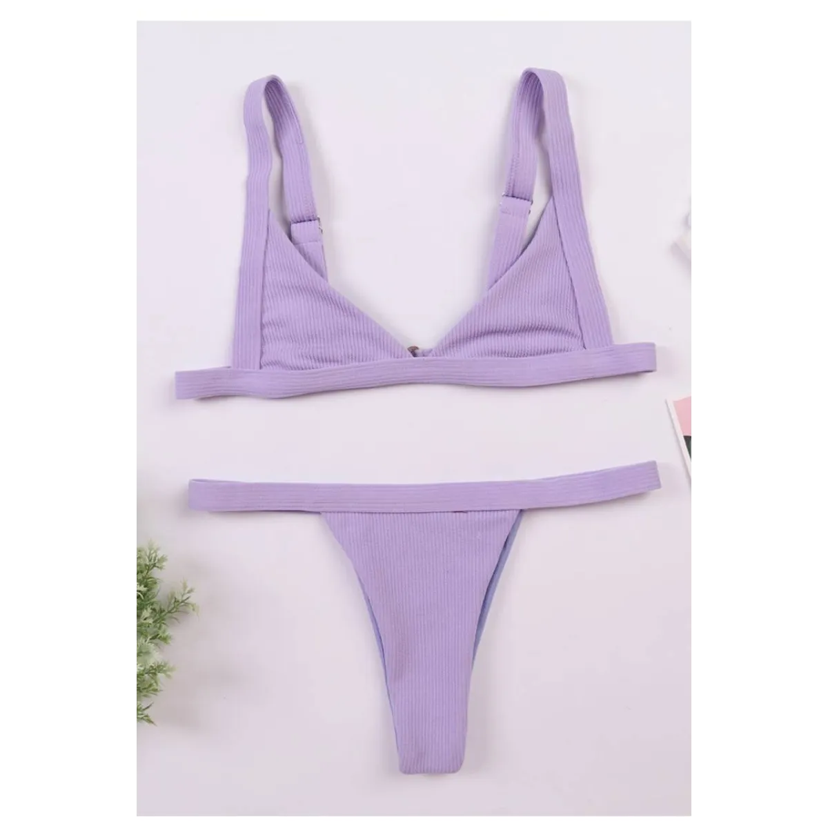 Deep-V Bikini Swimsuit