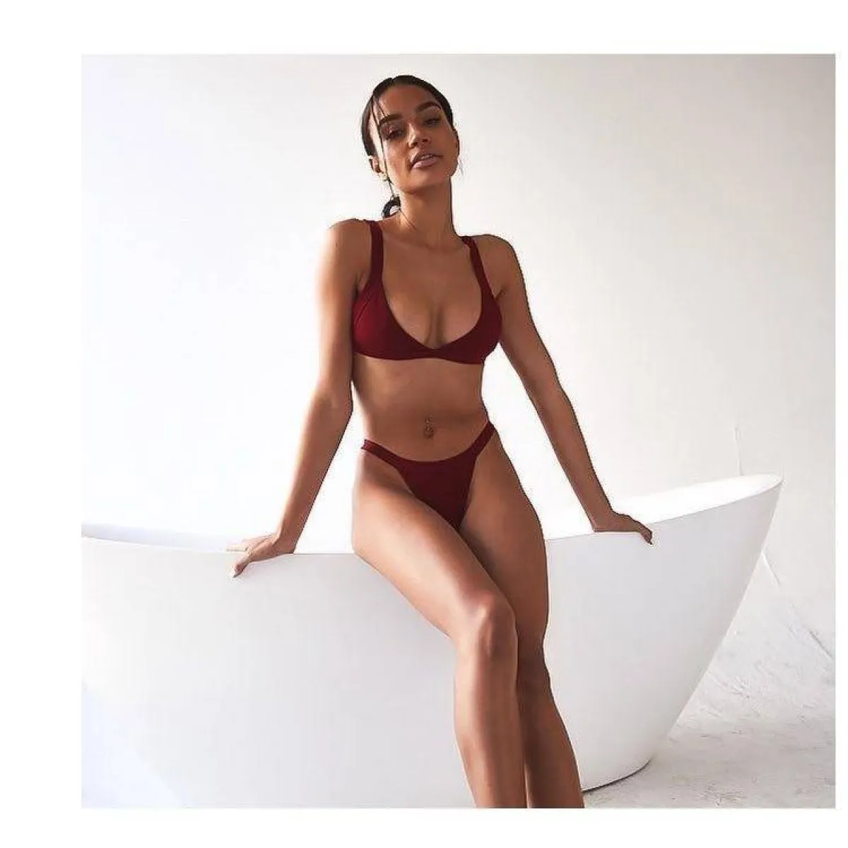 Deep-V Bikini Swimsuit