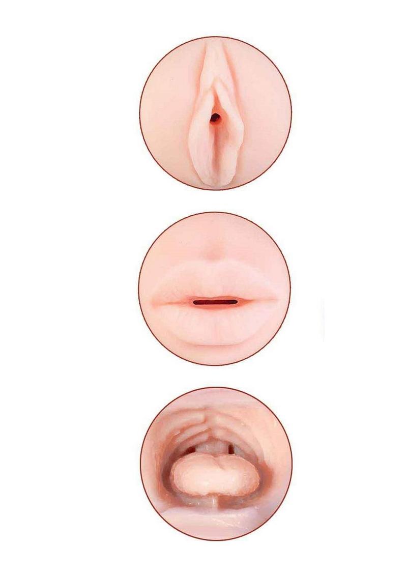 Delite Two Ways Realistic Handheld Masturbator