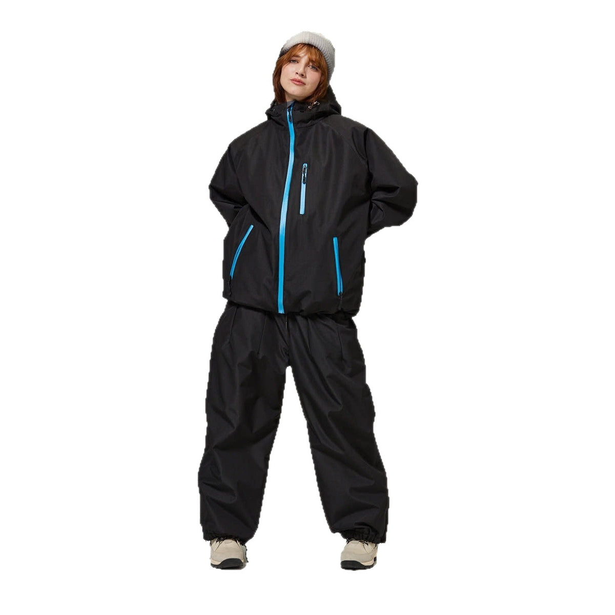 Unisex Windproof And Waterproof Loose-fitting Fashionable Ski Suit Set