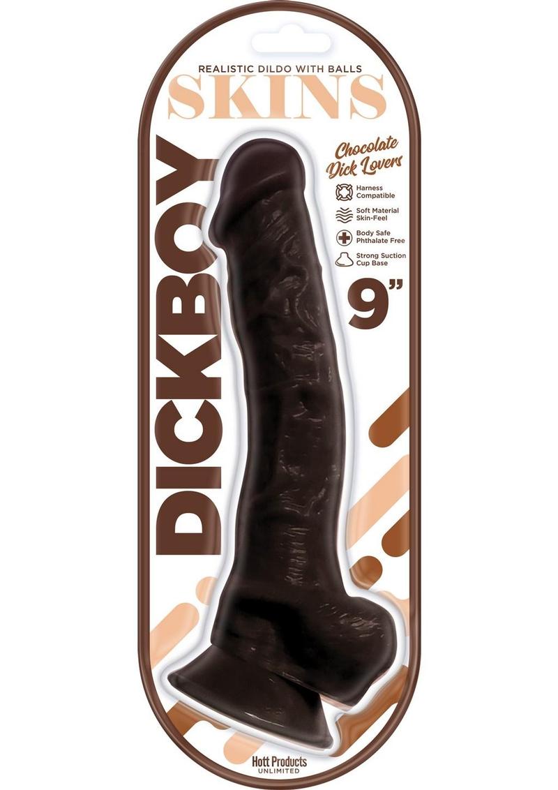 DickBoy Phthalate-Free Skins Chocolate Lovers Dildo