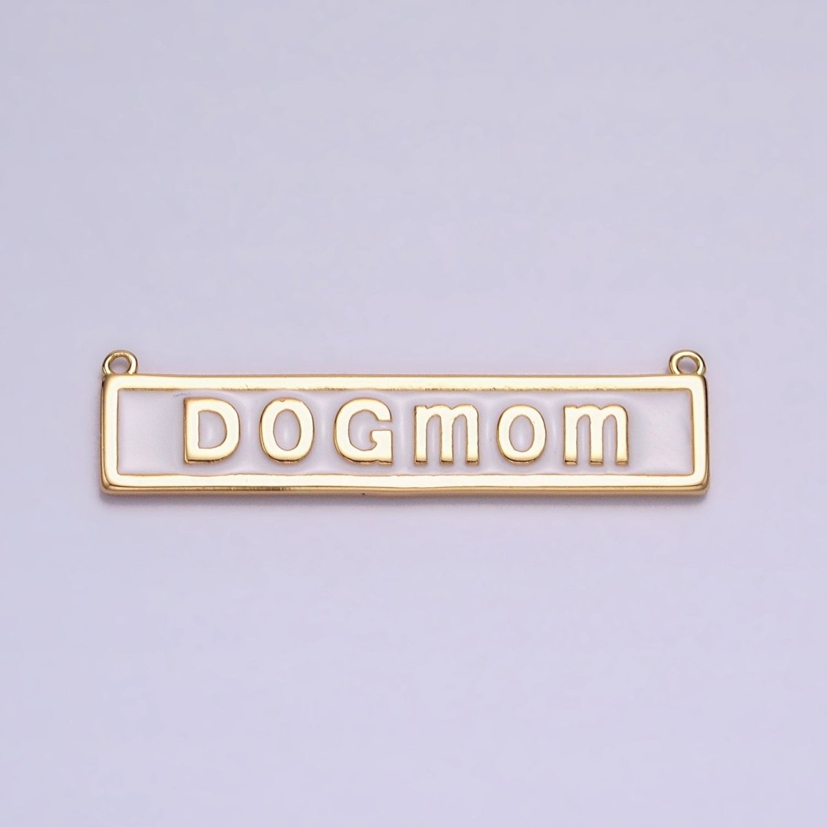 Dog Mom Word Charm Connectors Bar Pendants Link Connector in Gold Silver for Necklace Supply Y-830 Y-831