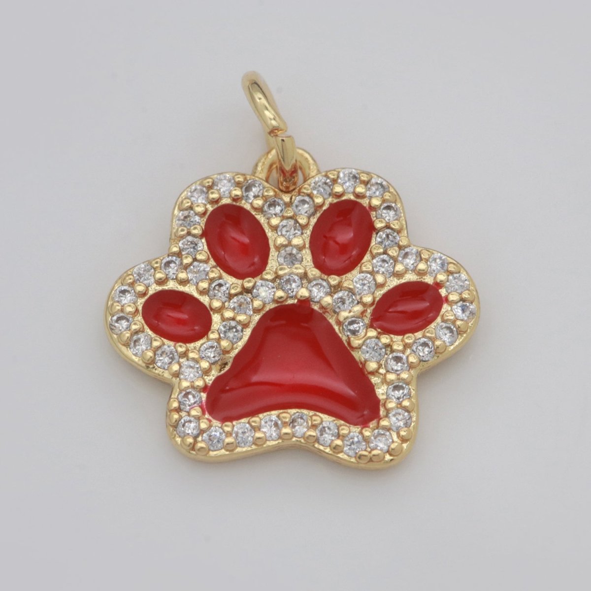 Dog Paw Gold Filled Charms M-648 - M-657