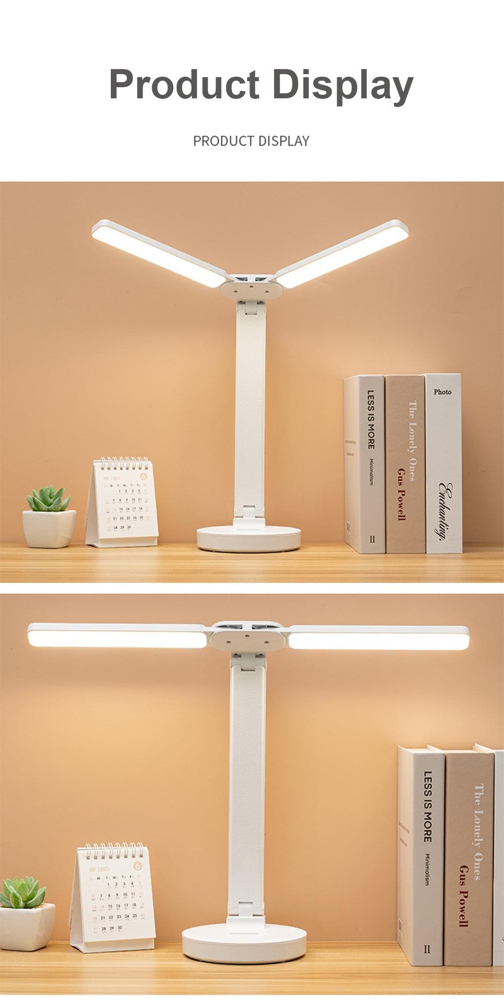 Double Lamp Cap Led Foldable Reading Lamp For Children&