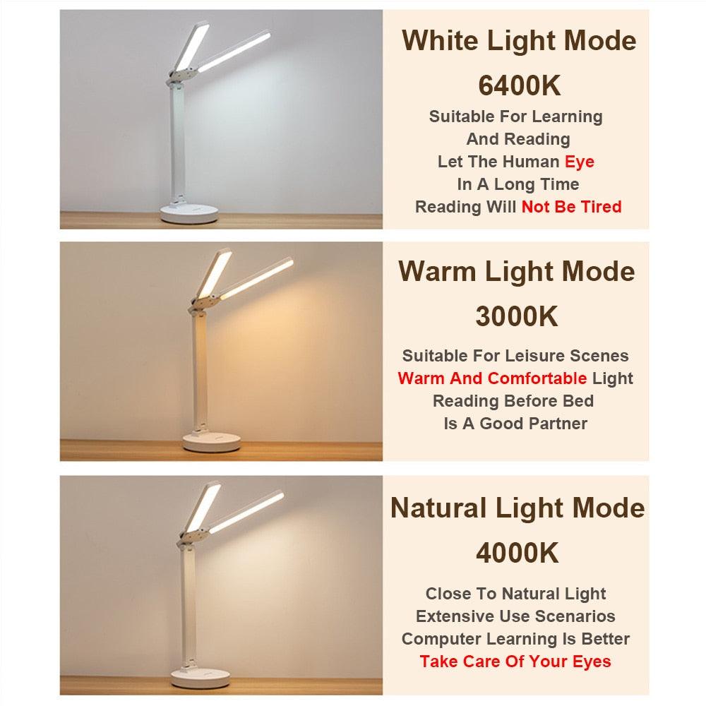 Double Lamp Cap Led Foldable Reading Lamp For Children&