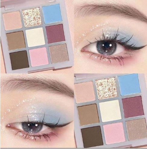 9 colors Shiny Eyeshadow Palette Matte Butter and Orange Brown Plate Earth-toned shimmering pearlescent 2025 new