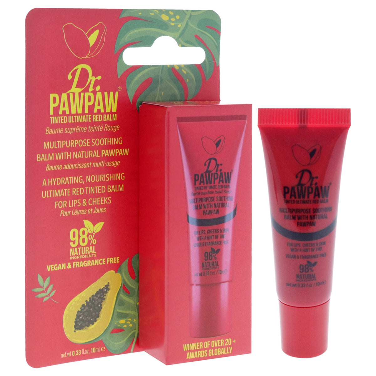 Multipurpose Tinted Balm - Ultimate Red by Dr. PawPaw for Women - 0.33 oz Makeup