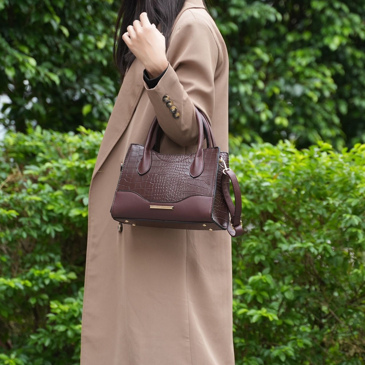 MKF Collection Gili Crocodile Embossed Vegan Leather Women Tote Bag by Mia K