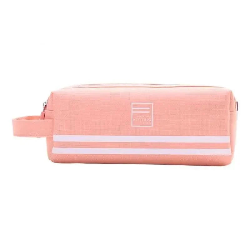 Durable Simple Large Capacity School Stationery Double Layer Case Students Unique Design High Quality Office Handbag Pencil Case