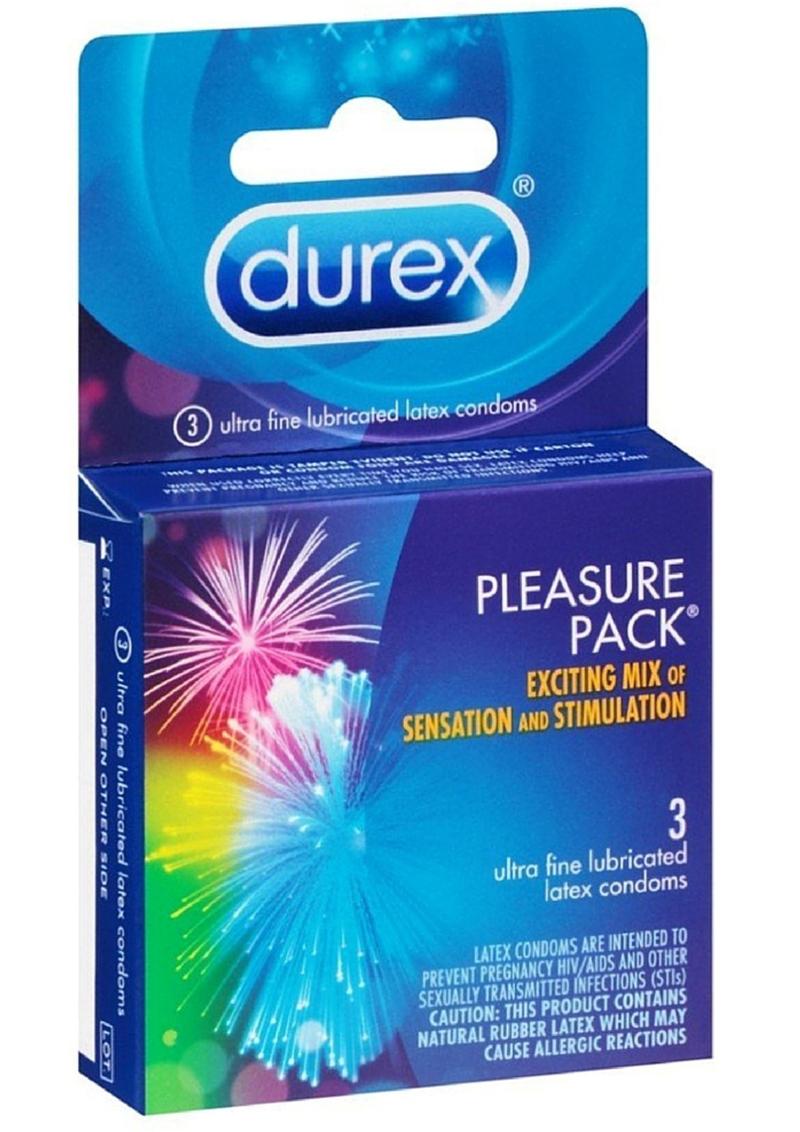 Durex Pleasure Pack Ultra Fine Lubricated Latex Condoms
