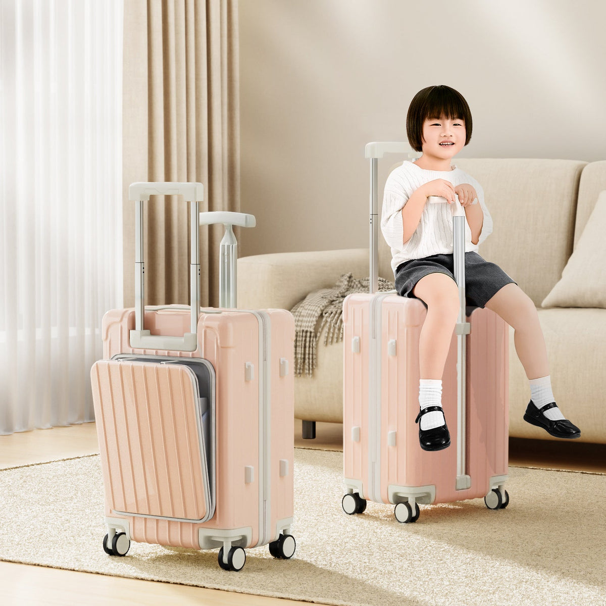Double Pole Design Portable Luggage, Mother&