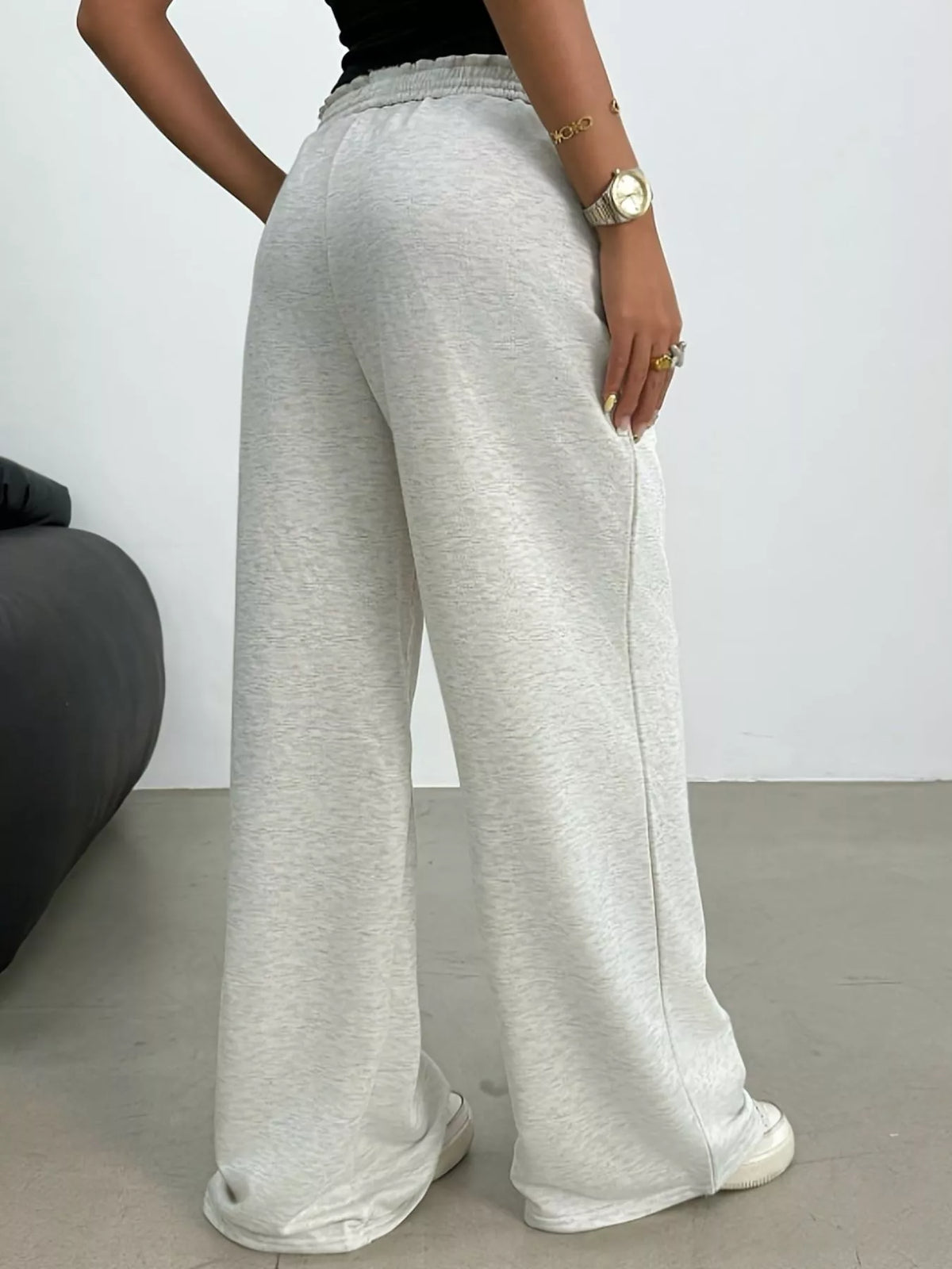 Wide Leg Drawstring Sweatpants