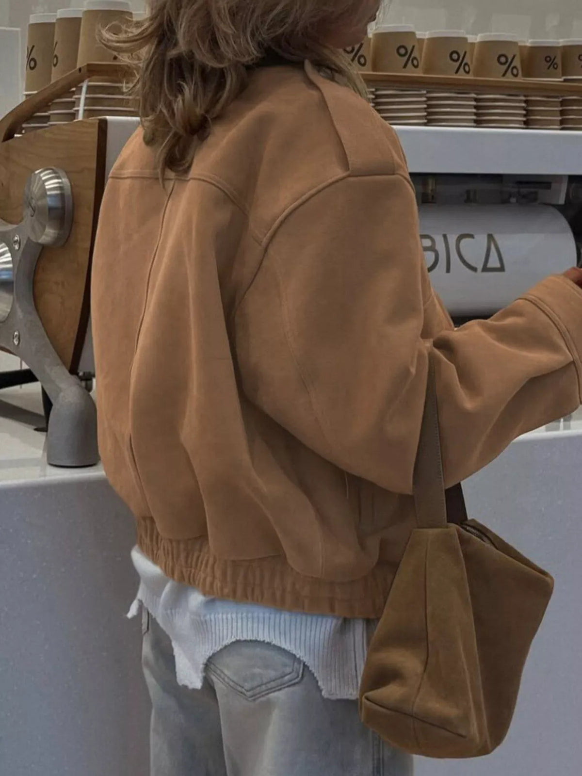 Zip Up Oversized Jacket