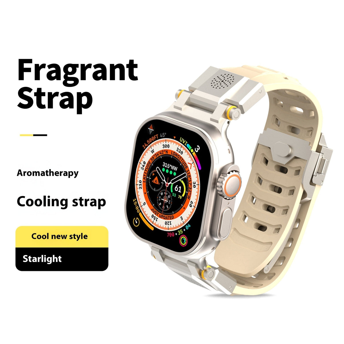 Metal Comes With Aromatherapy Watch Band