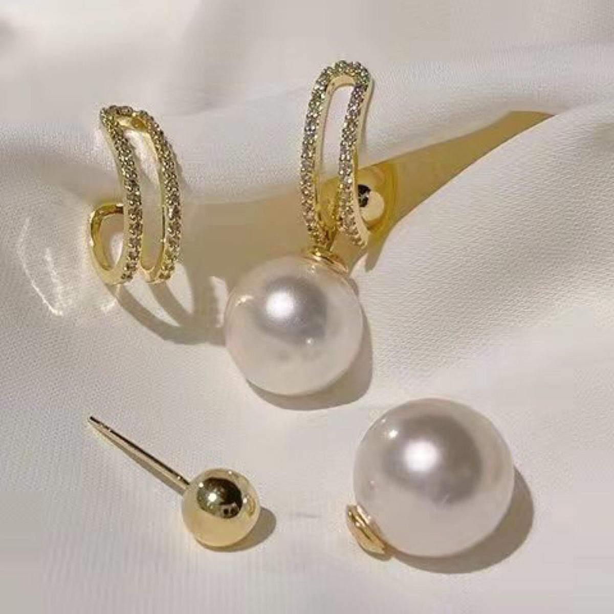 Multiple Ways To Wear Pearl Earrings Eardrops Women&