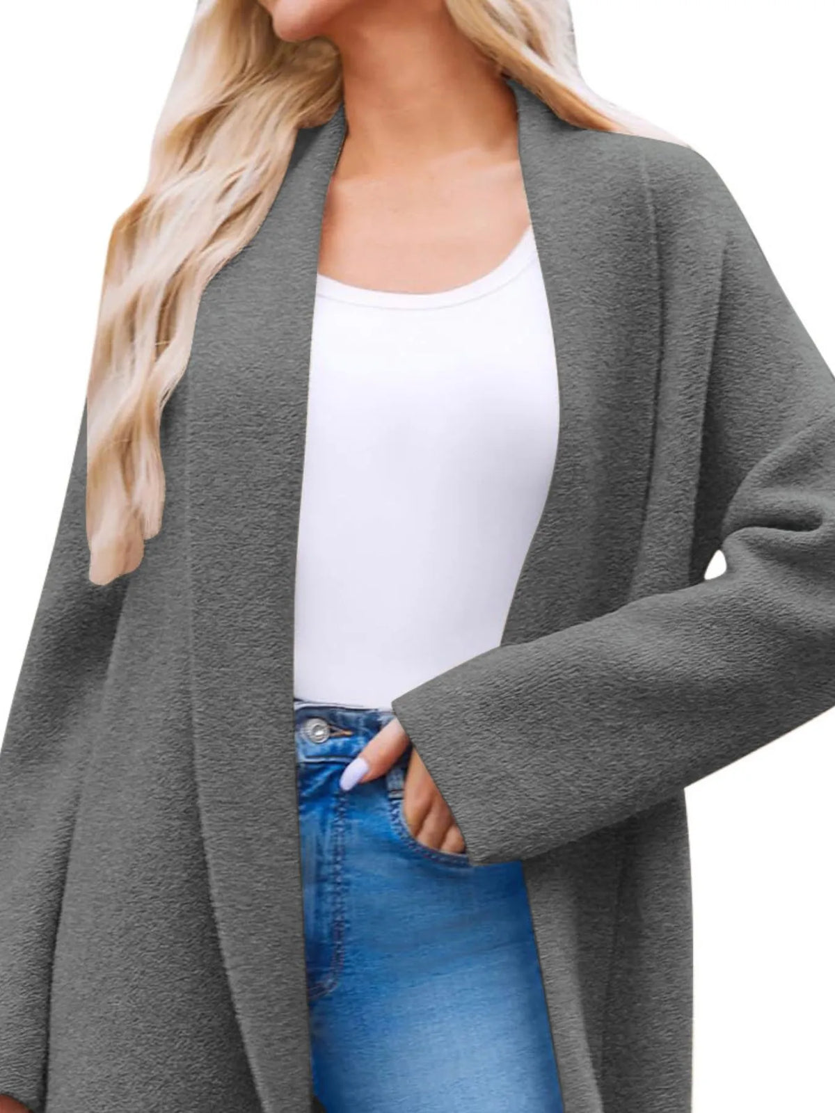 Open Front Longline Coat