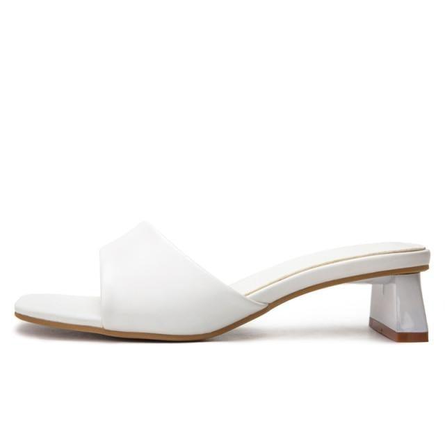 Elegant Women Slippers Summer Outdoor Beach Flip Flop Open Toe Flat Casual Low Heel Sandal Square Open Toe Heeled Sandals Beach Charming Sandals