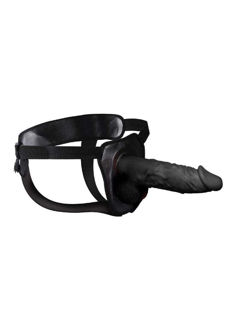Erection Assistant Hollow Strap-On with Adjustable Harness