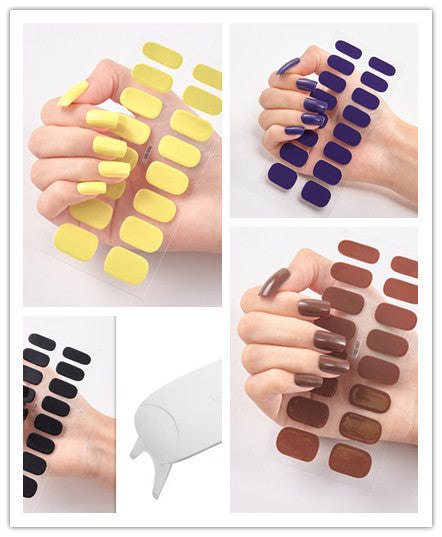 Waterproof Long Lasting Nail Stickers Letter Color