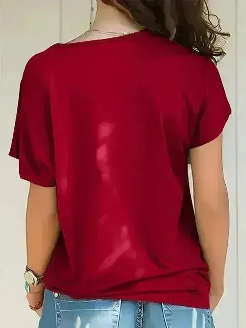 Asymmetrical Neck T-Shirt – Modern Basic with Edge