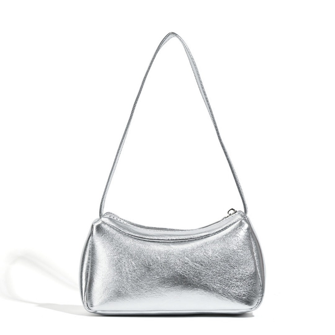 Silver small shoulder bag Design shoulder Bag, Bag Women&