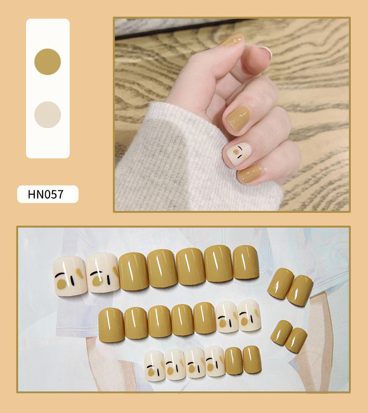 Nail Art Finished Fake Nail Scrub Nail Patch Wearable