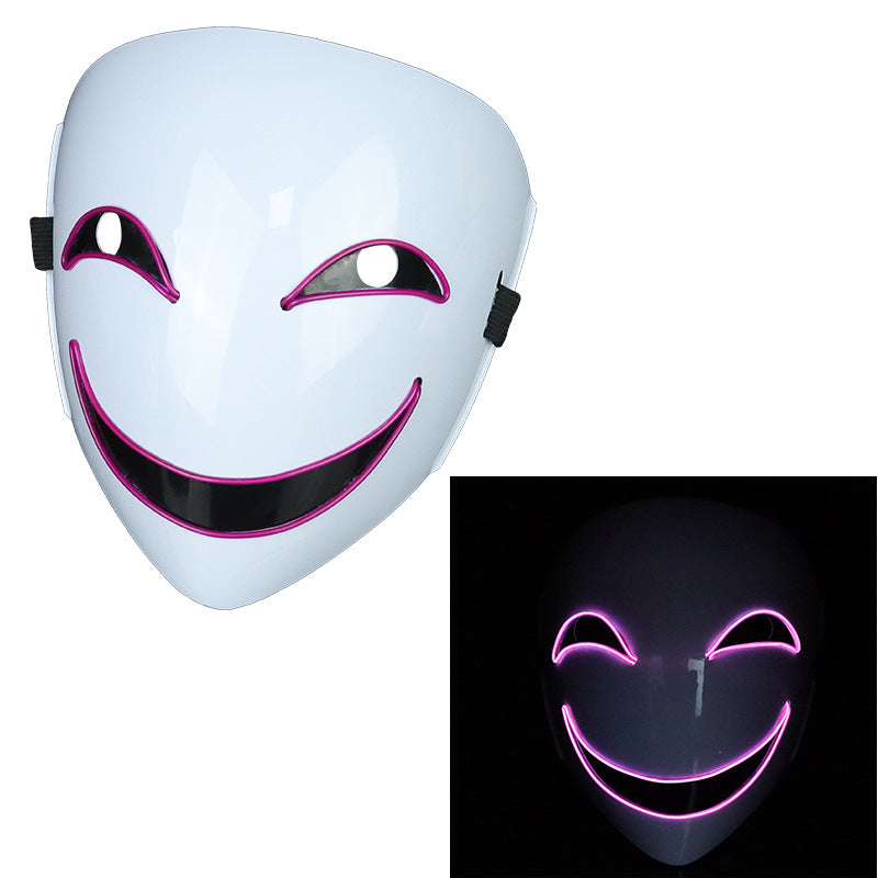 Glowing Black Halloween Mask