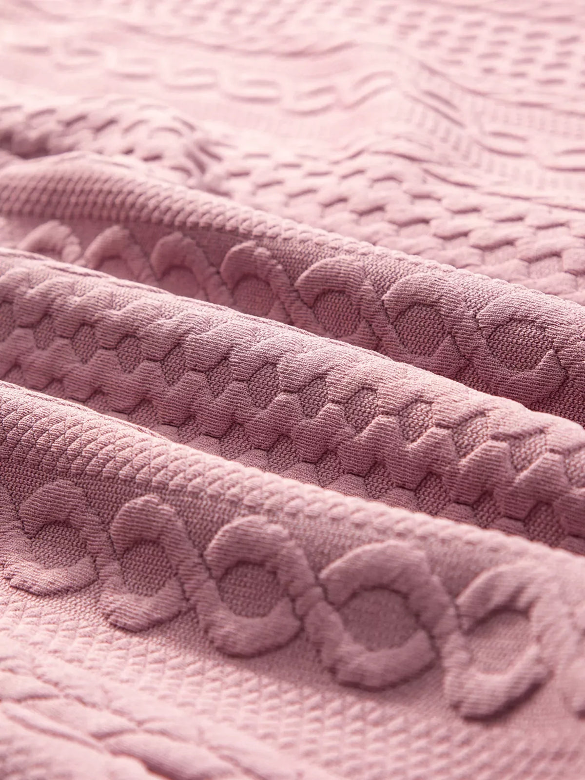 Cable Texture Puff Sleeve Loose Shacket