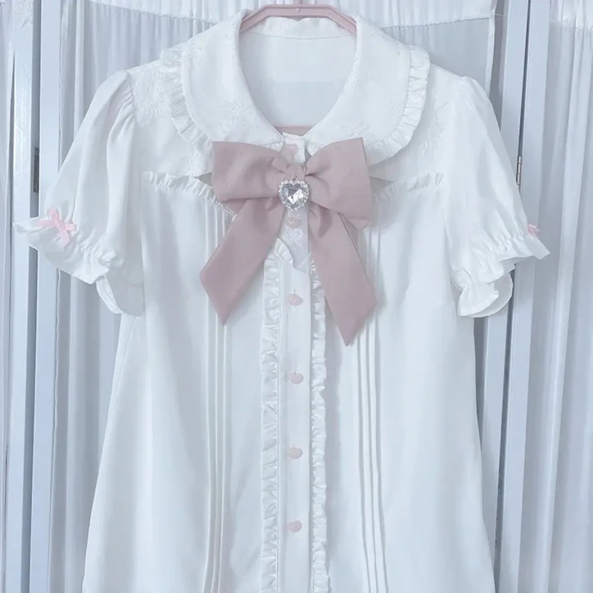 Sweet Fairy Kei Ribbon Blouse
