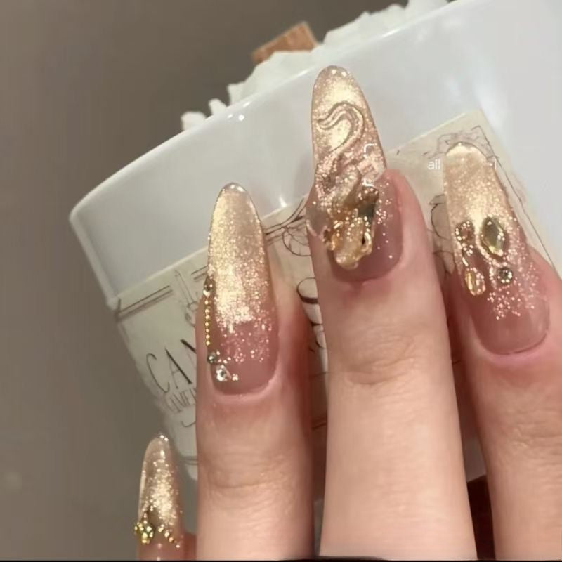 0955- Handmade press on nails fake nails removable