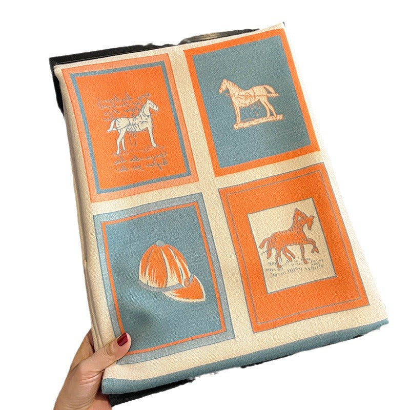 Carriage Artificial Cashmere Scarf Women&