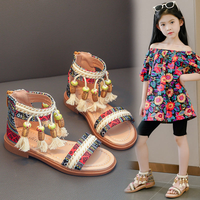 Summer Ethnic Style Retro Children&