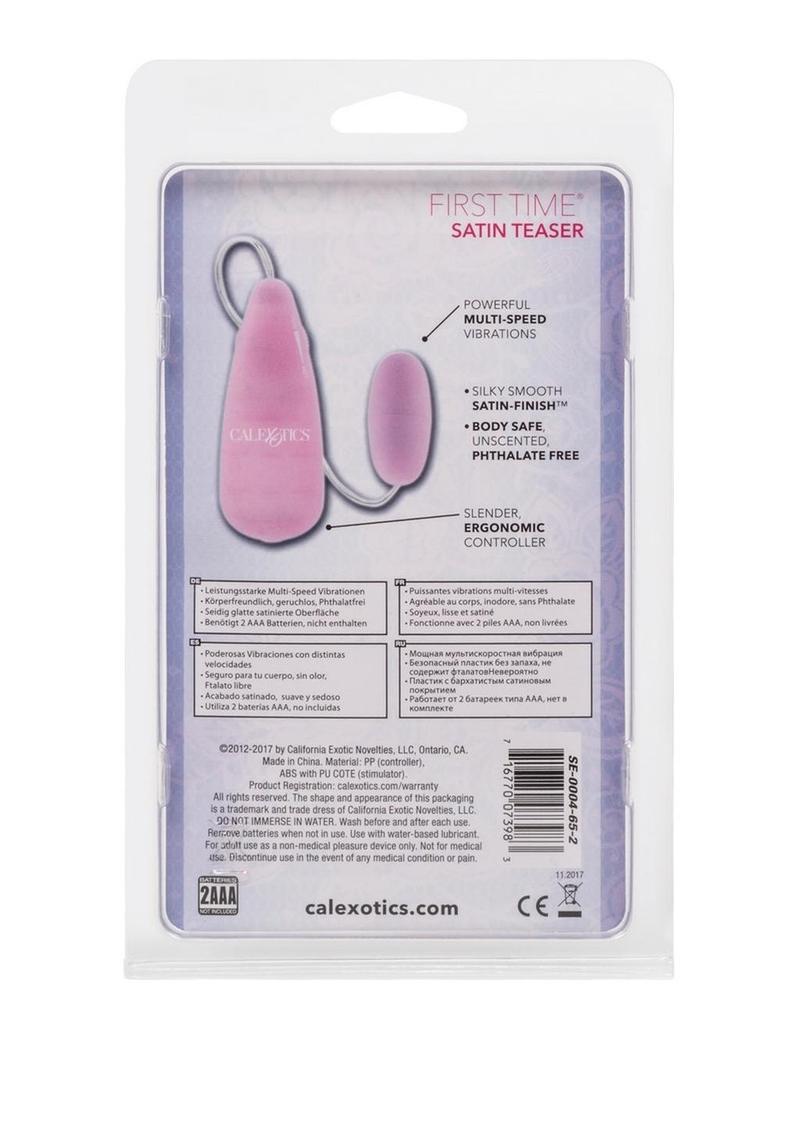 First Time Satin Teaser Bullet Vibrators with Remote Control