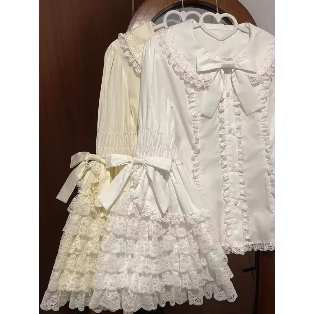 Kawaii Flare Sleeve Bow Blouse