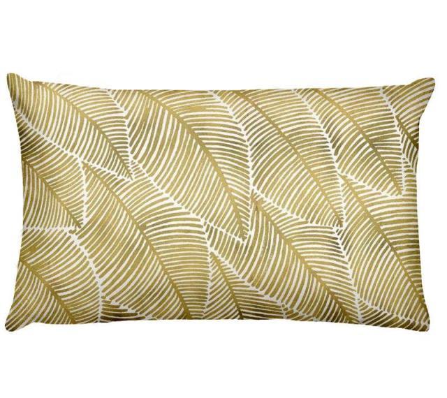 Flowers Birds Green Plants Printed Waist Pillowcase Home Pillow Decoration Tropical Green Texture Exotic Flower Cotton Linen Outdoor Pillow Cases Sofa Bed Throw Pillow 50x30CM