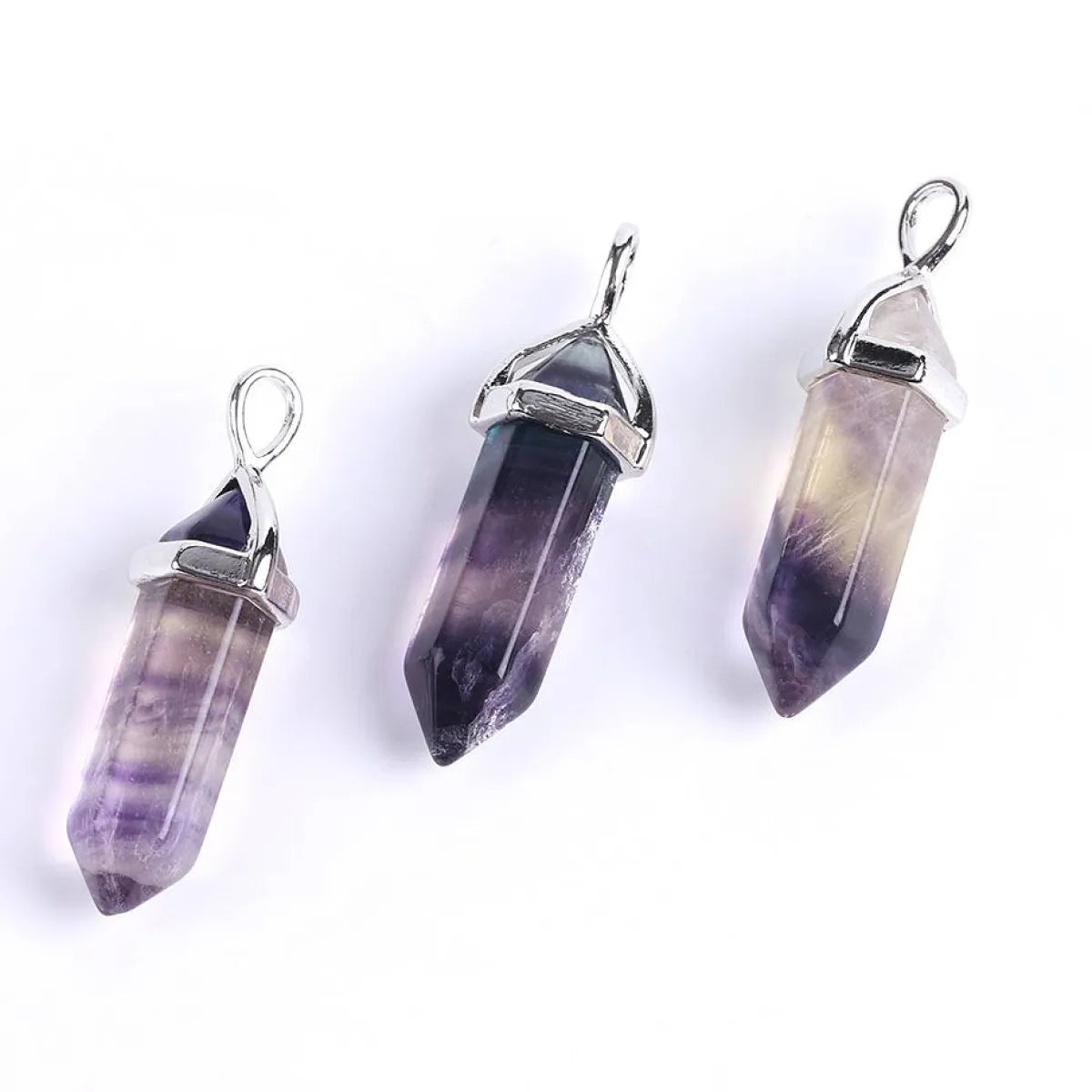 Colorful Fluorite Quartz Necklace