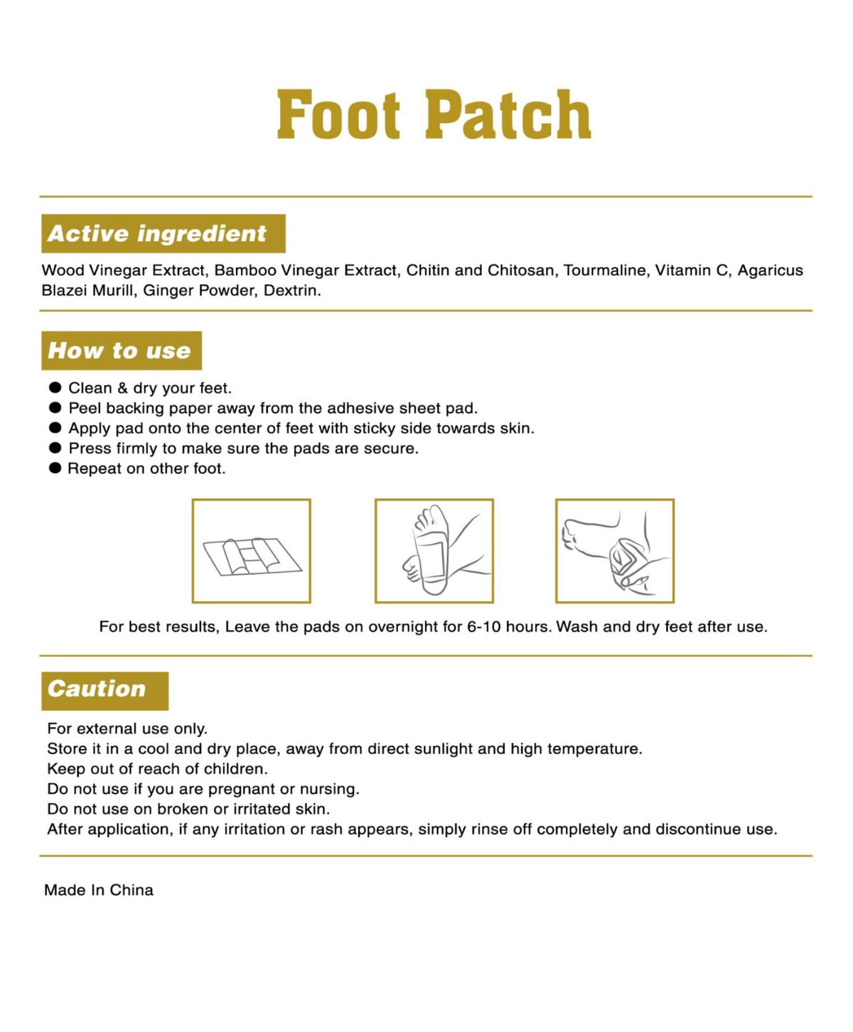 DSC Foot Patches (Qty. 10)