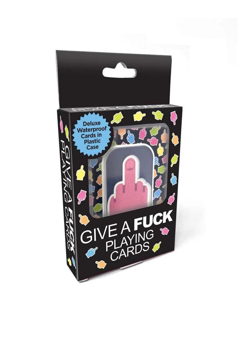 Give A Fuck Waterproof Playing Cards Deluxe Set in Plastic Case