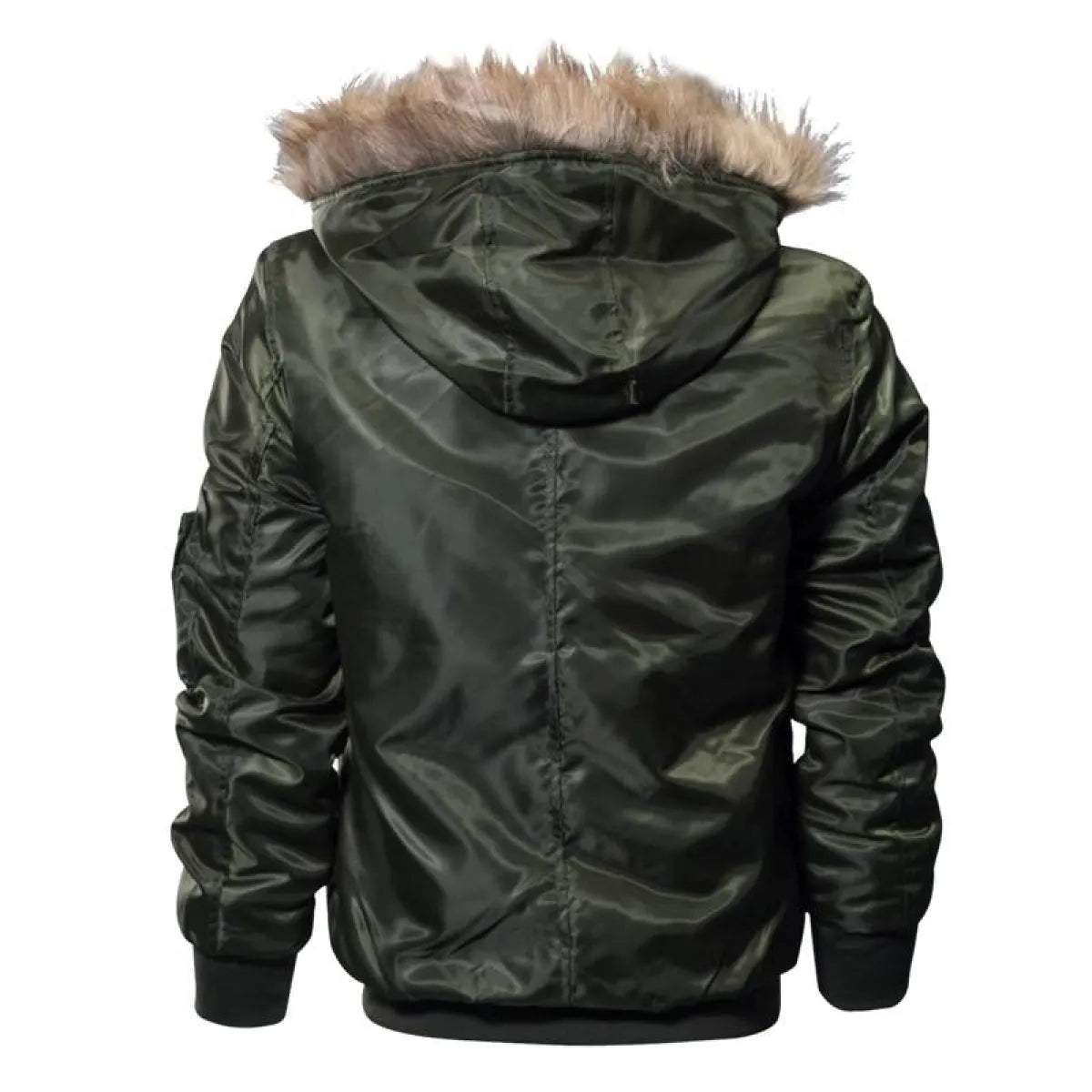 Fur Collar Military Flight Jacket