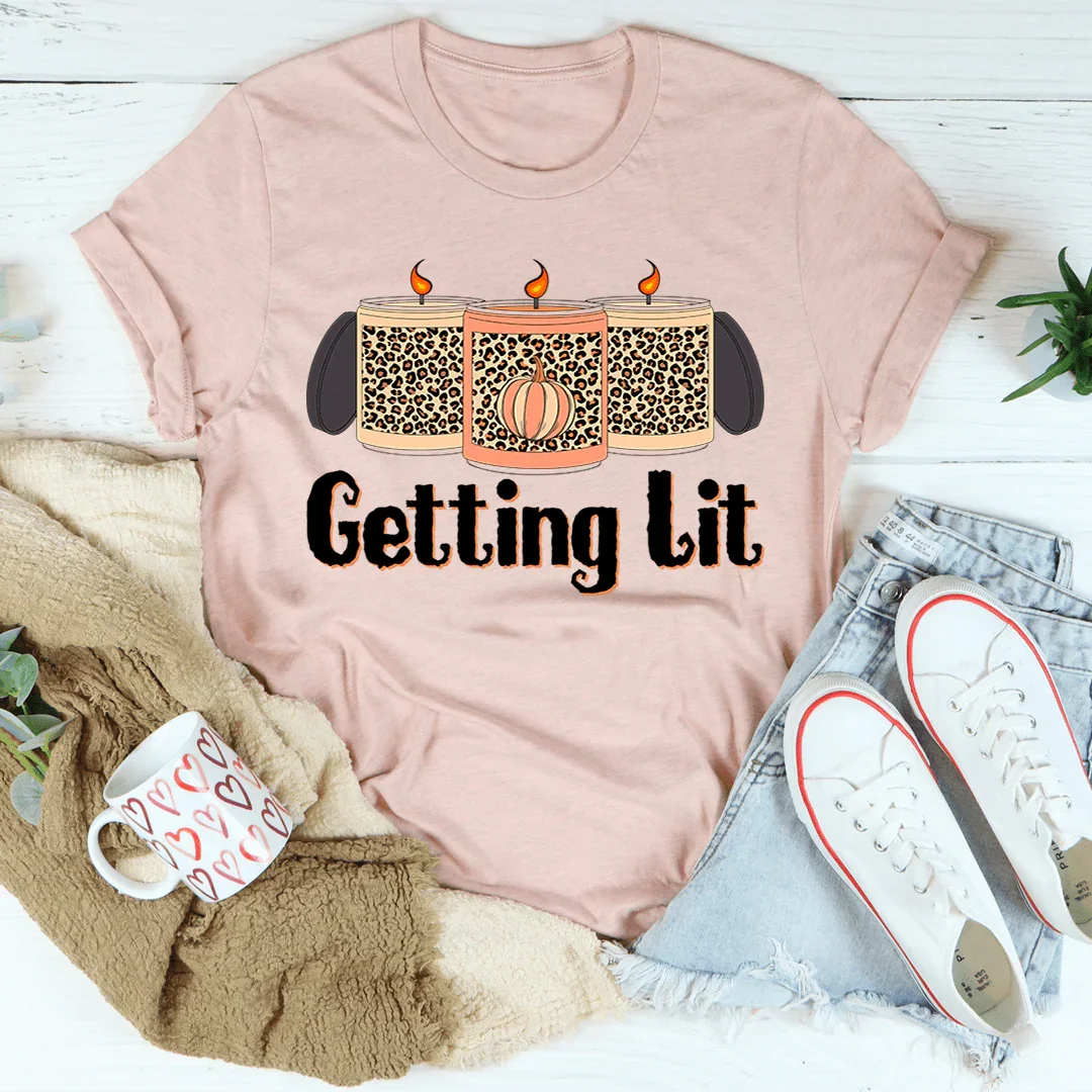 Getting Lit Fall Candles Tee